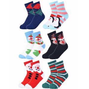 Holiday 6 Pack Crew Socks